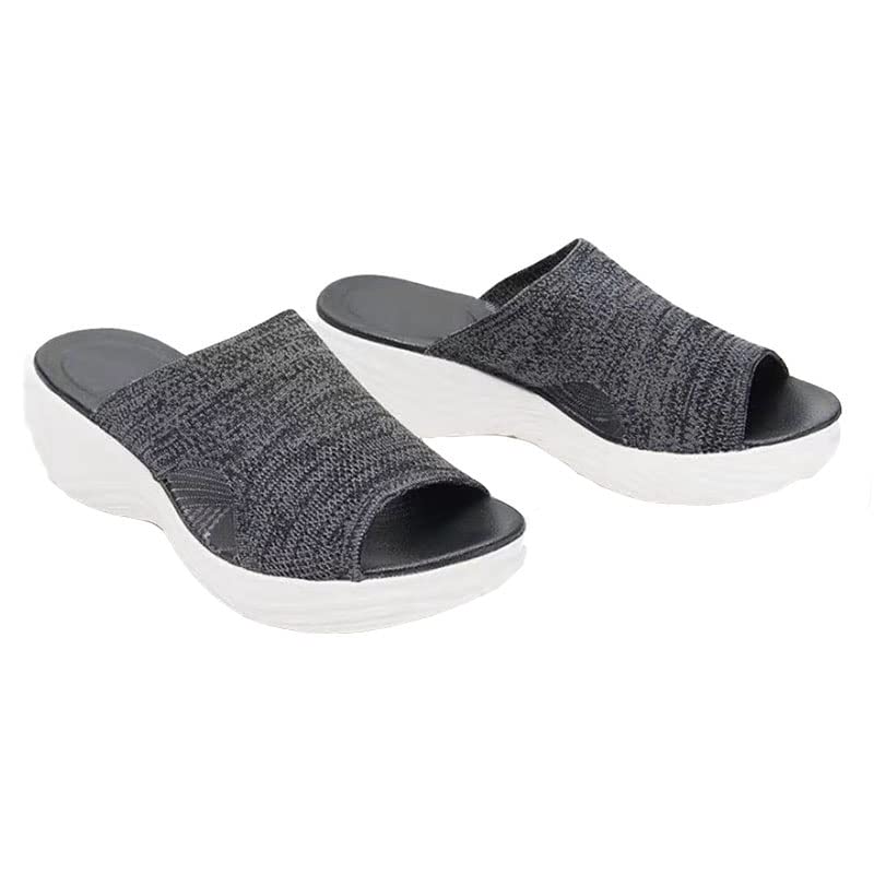 **Women's Stretch Orthopedic Sandals - Open Toe Breathable Platform Shoes for Beach, Home & Travel - Washable Comfort Slippers (Size 4-12)**