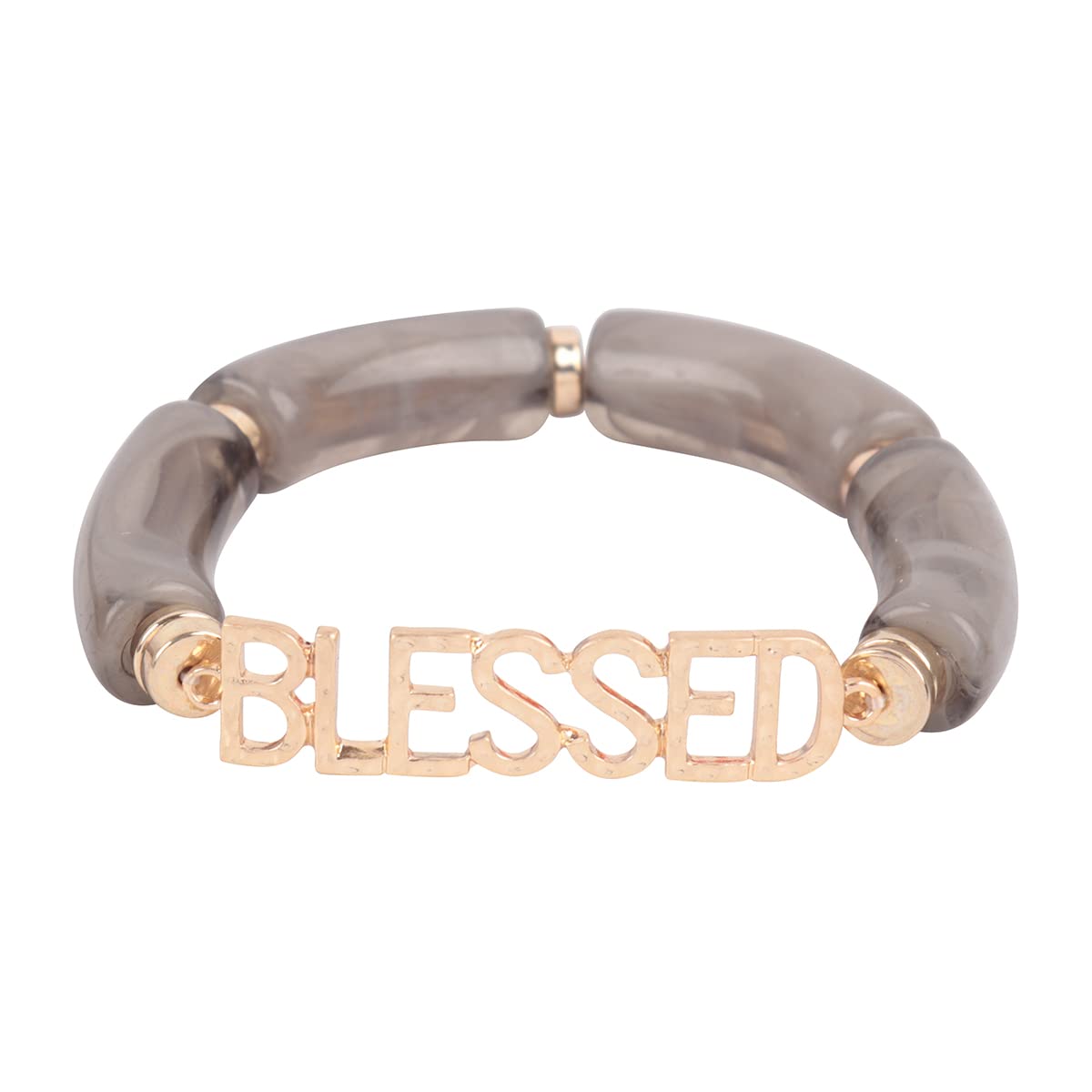 Religious Cross Bead Stacking Stretch Bracelet Set - Sparkly Crystal & Wood Beaded Christian Prayer Bangle with Inspirational Message | Perfect for Church, Bible Study & Daily Faith Jewelry