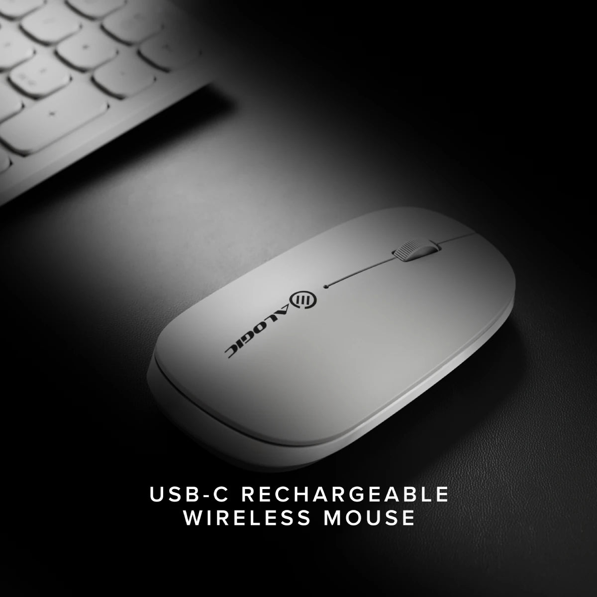 Echelon USB C Rechargeable Wireless Mouse - Slim Ergonomic Design for Laptop, PC, Mac - Perfect for Office, Home & Travel Use