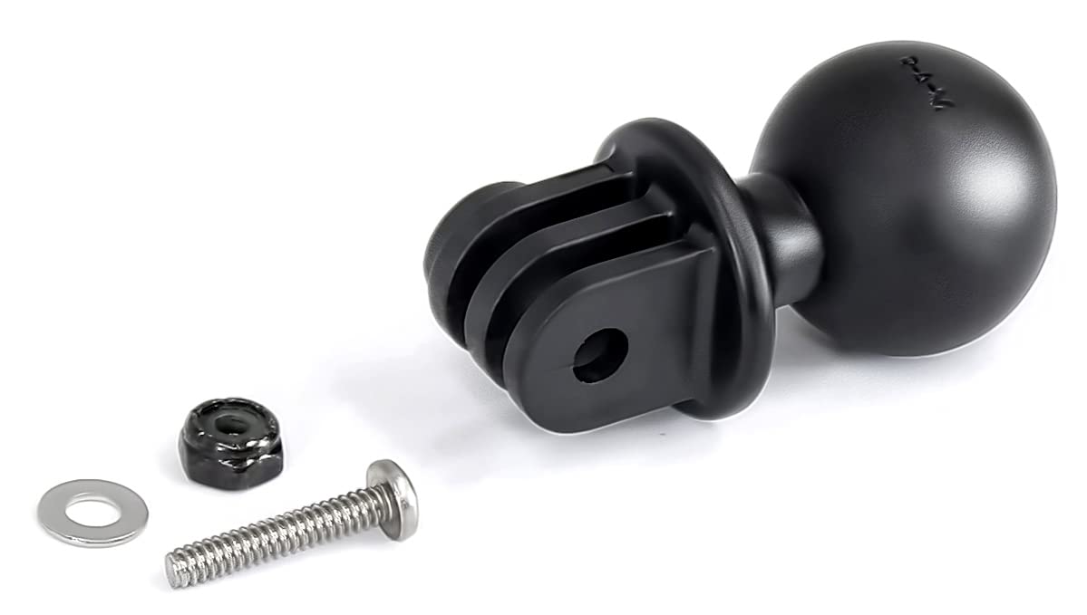 RAM Mounts Twist-Lock Suction Cup Mount with Universal Action Camera Adapter - Suitable for Cars, Bikes, and More