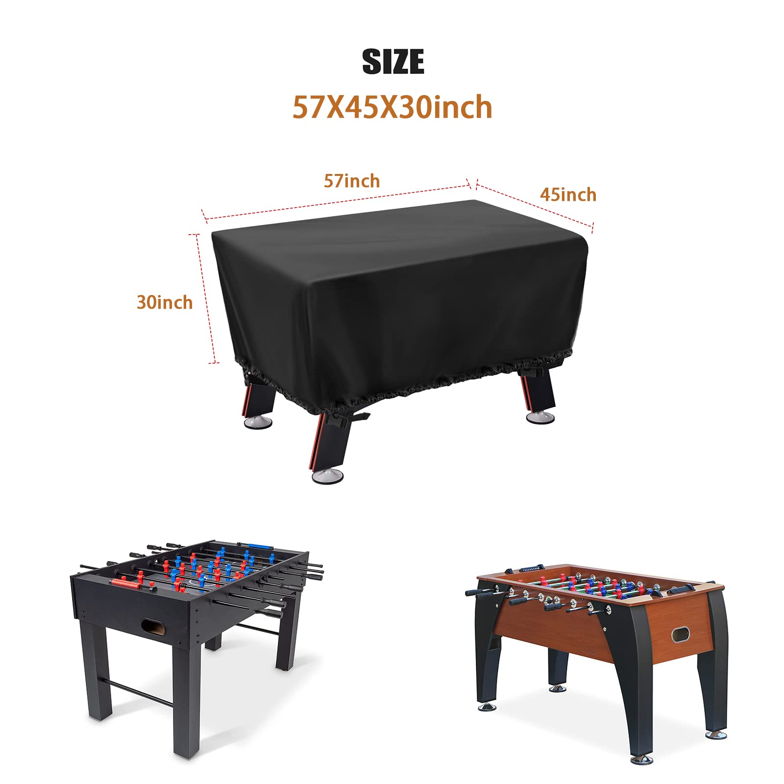 Best Waterproof Foosball Table Cover for Indoor & Outdoor Use - Durable Soccer & Football Table Protection - Perfect for Game Rooms, Patios, and Basements