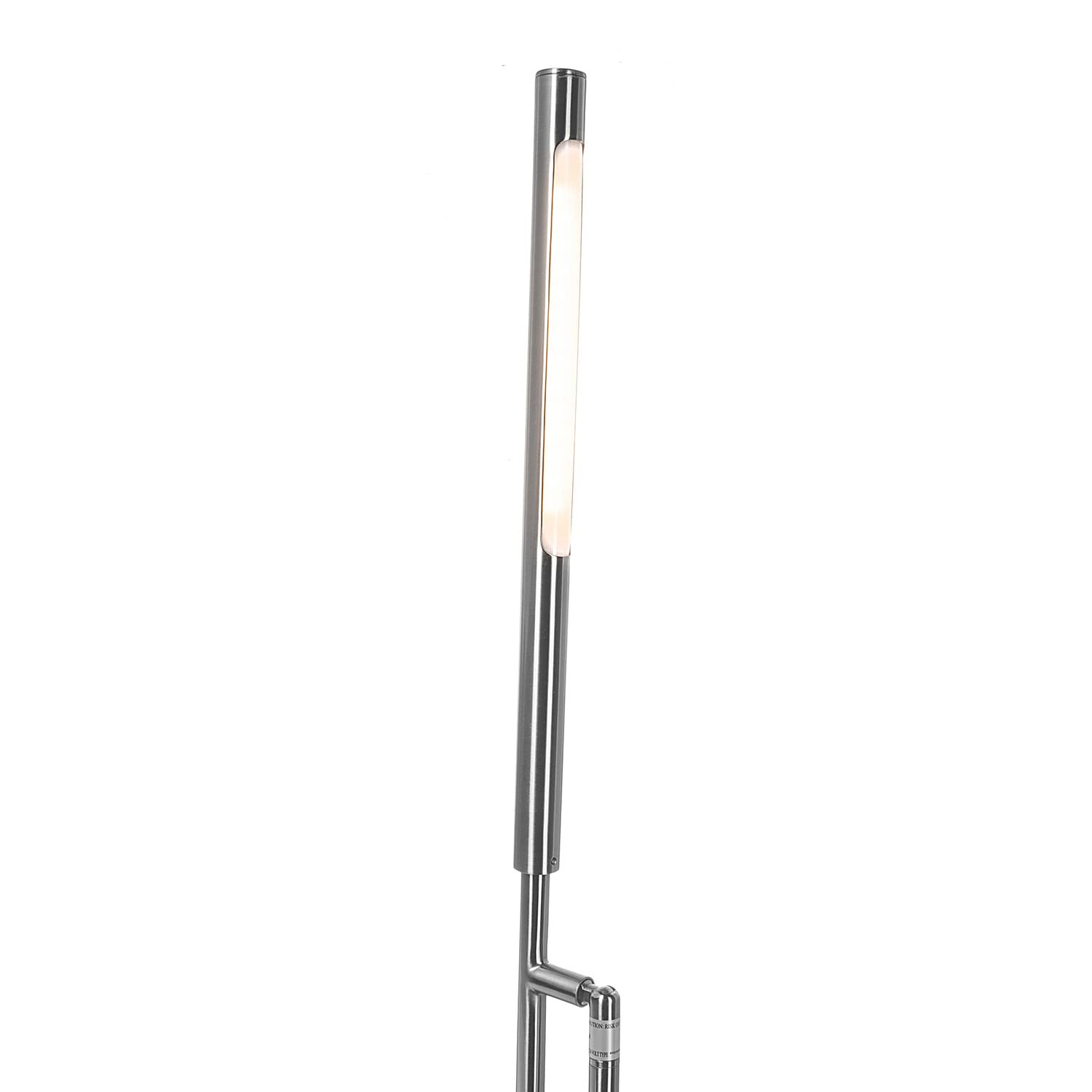 Lite Source LED Floor Lamp - Brushed Nickel Finish, 7W SMD LED Lighting for Living Room, Bedroom & Office - Modern Home Decor & Ambient Lighting Solution