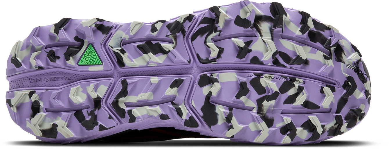 Women's Cascadia 18 Trail Running Shoes - Ebony/Sweet Lavender/Copper | Lightweight & Durable for Hiking, Jogging & Outdoor Adventures