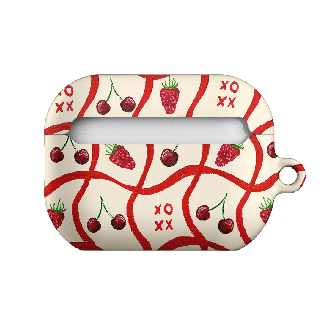 Premium AirPods Pro Case with Cherry & Berry Design - Cute Protective Cover for Apple AirPods Pro (2019-2023) - Perfect for Daily Use, Travel & Gift Giving
