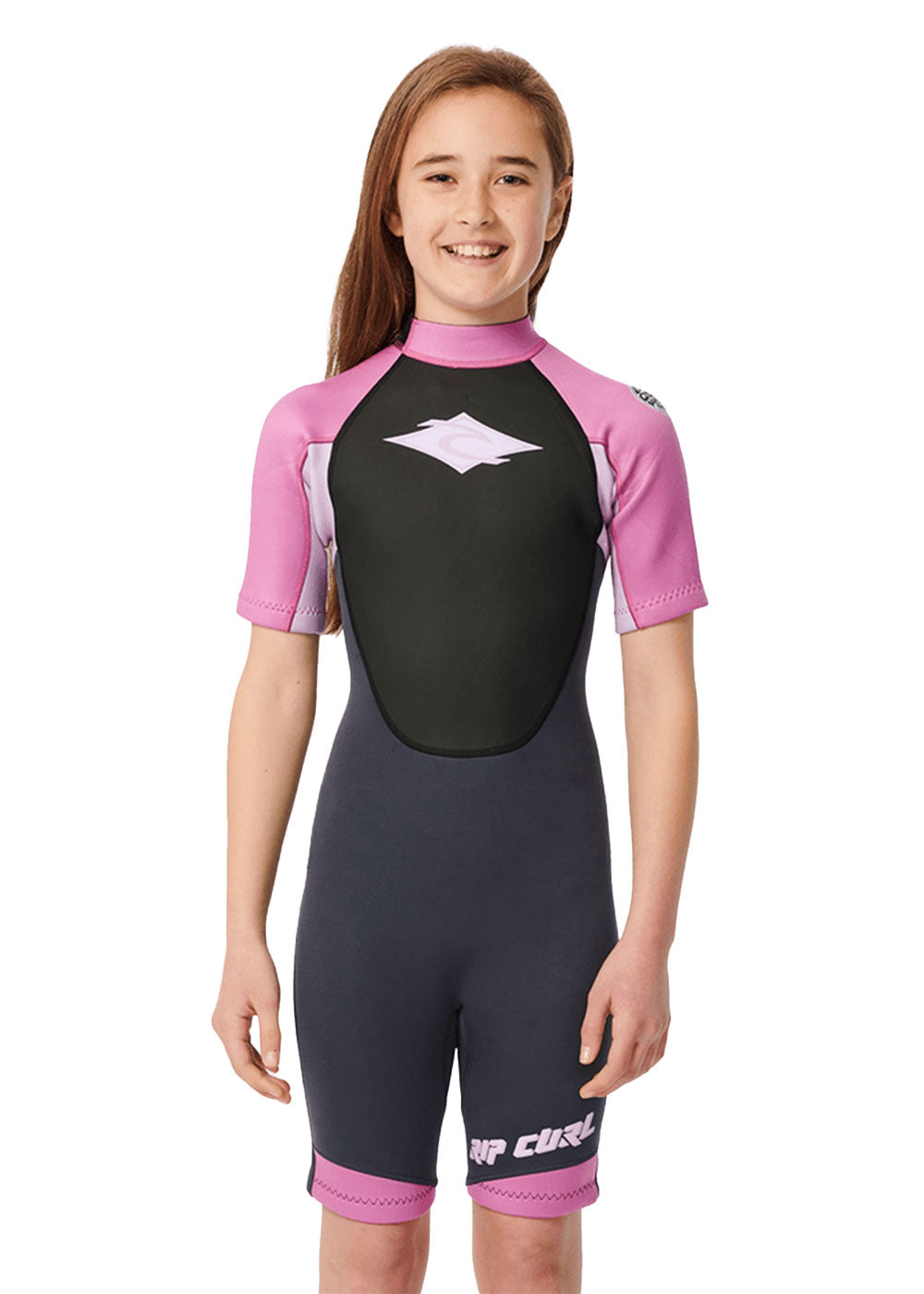 Rip Curl Girls Omega 2mm FL Back Zip Spring Suit - Kids Wetsuit for Surfing, Swimming & Water Sports - Perfect for Beach, Pool & Ocean Activities