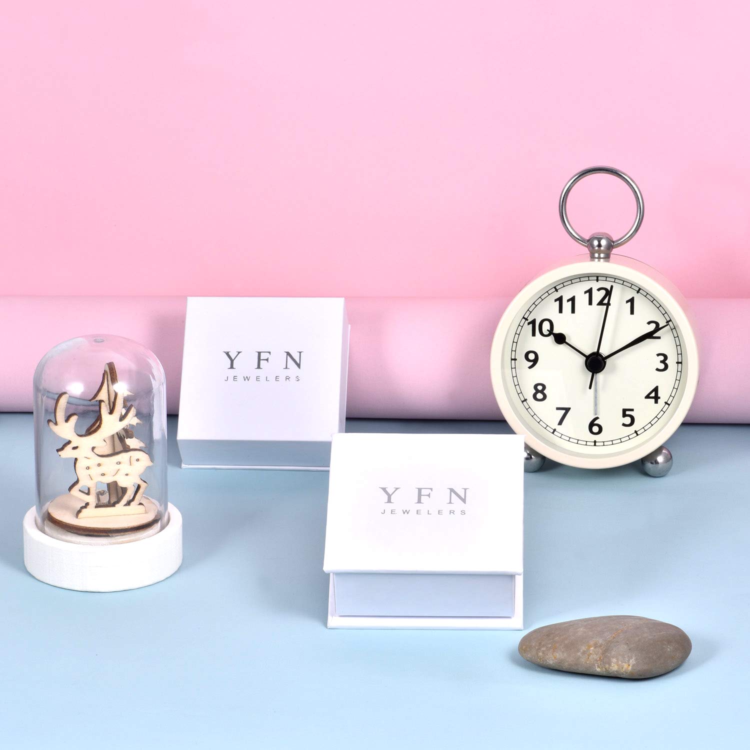 YFN Opal Earrings - Sterling Silver Stud Drop Dangle Earrings for Women | Elegant Jewelry Gift for Birthday, Anniversary & Special Occasions
