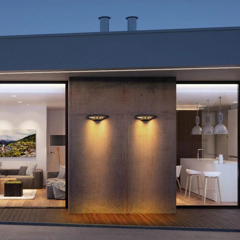 Modern UFO LED Outdoor Wall Light - Weatherproof IP65, Energy Saving, Bright White Light - Perfect for Porch, Garden, Patio, and Backyard Lighting