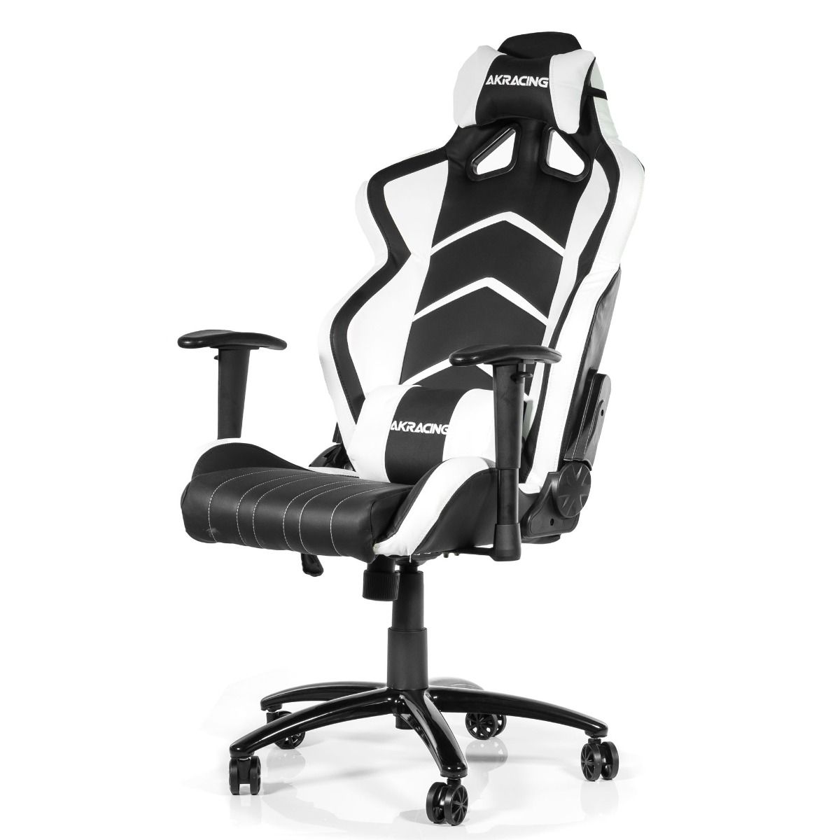AKRacing Pro Gaming Chair - Ergonomic Office & Racing Style Chair with Adjustable Height, Lumbar Support - Black & White for PC, Console, and Esports Gamers - Perfect for Gaming, Streaming, and Long Work Sessions