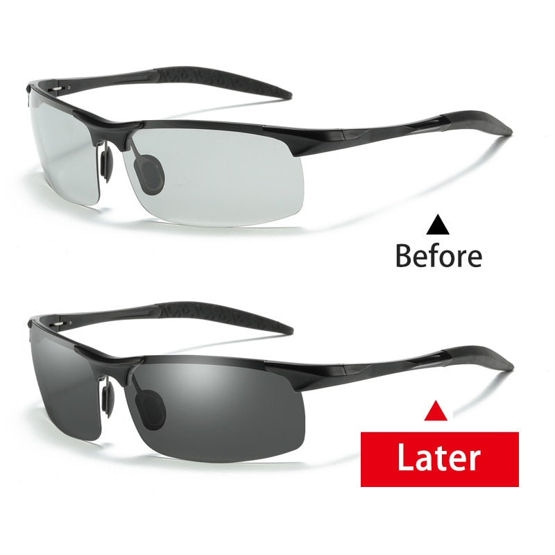 Aidien Unisex Full Rim Square Aluminum Magnesium Reading Glasses & Sunglasses B8177 - Lightweight Eyewear for Reading, Outdoor Activities, and Fashion Accessories