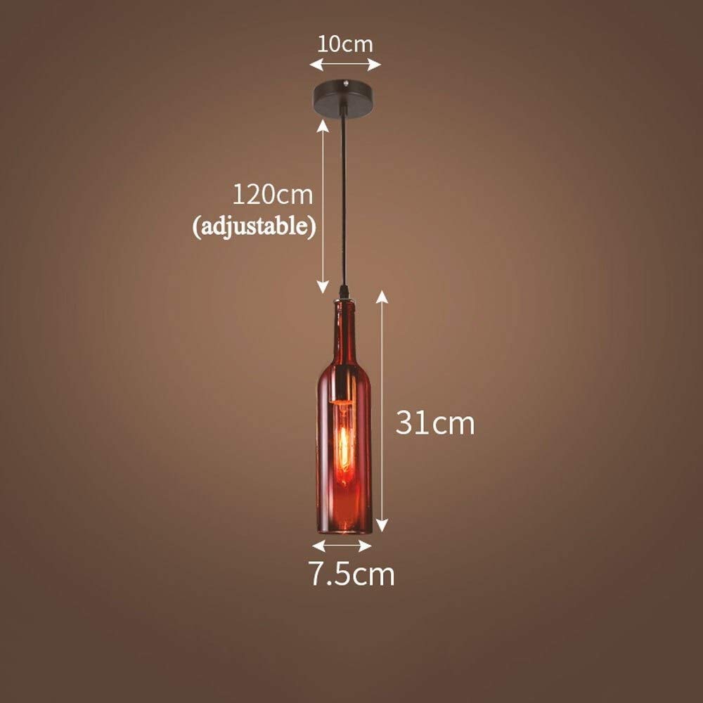 Modern LED Chandelier Light - Creative Wine Bottle Glass Design, Adjustable Beer-Themed Ceiling Pendant Lamp with Professional Materials for Bars, Restaurants & Home Decor | Perfect for Dining Rooms, Living Rooms & Commercial Spaces