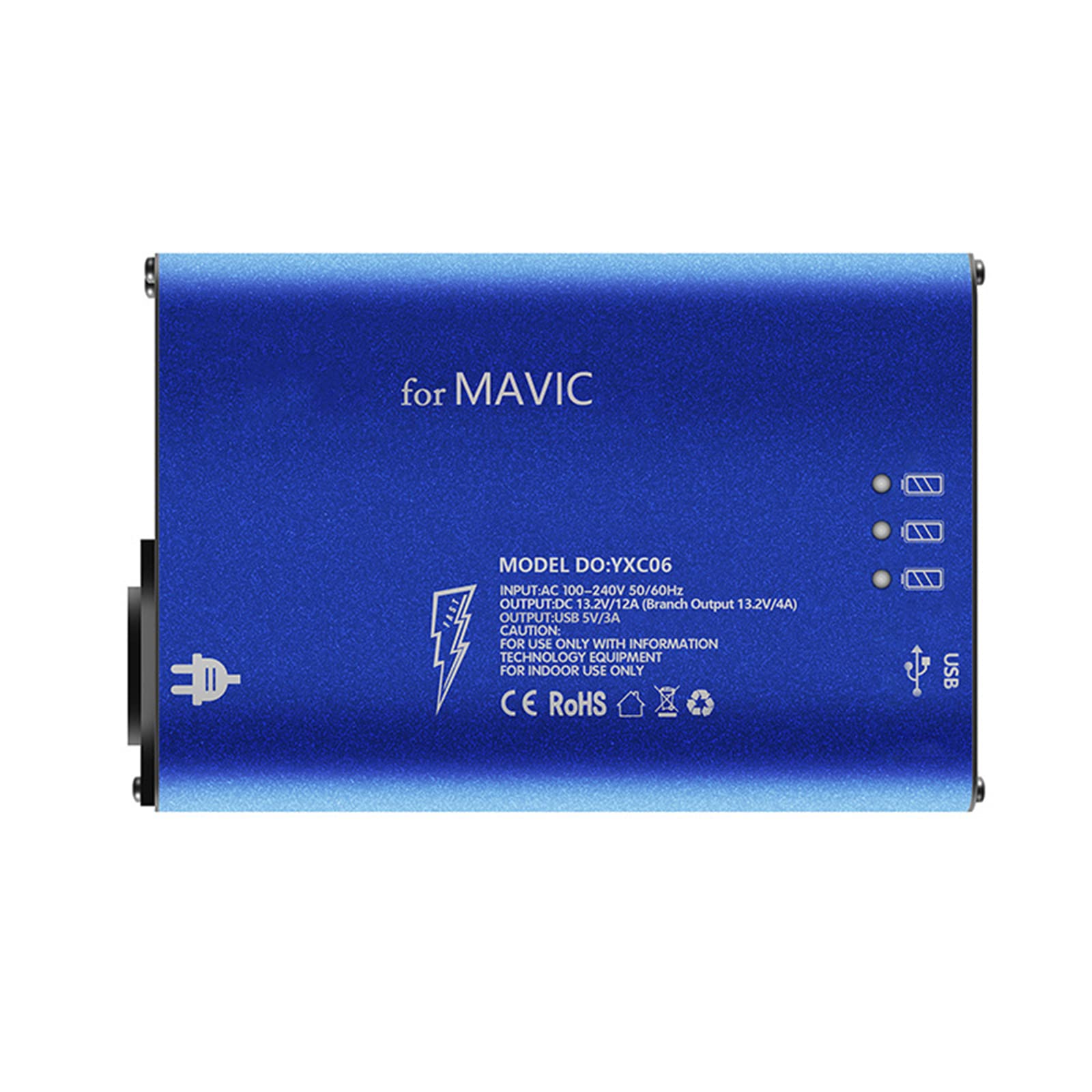 DJI Mavic Pro 5-in-1 Smart Battery Charger Hub - Fast Charging Station for Drone Batteries & Remote Controller - Perfect for Travel, Outdoor Adventures & Professional Aerial Photography