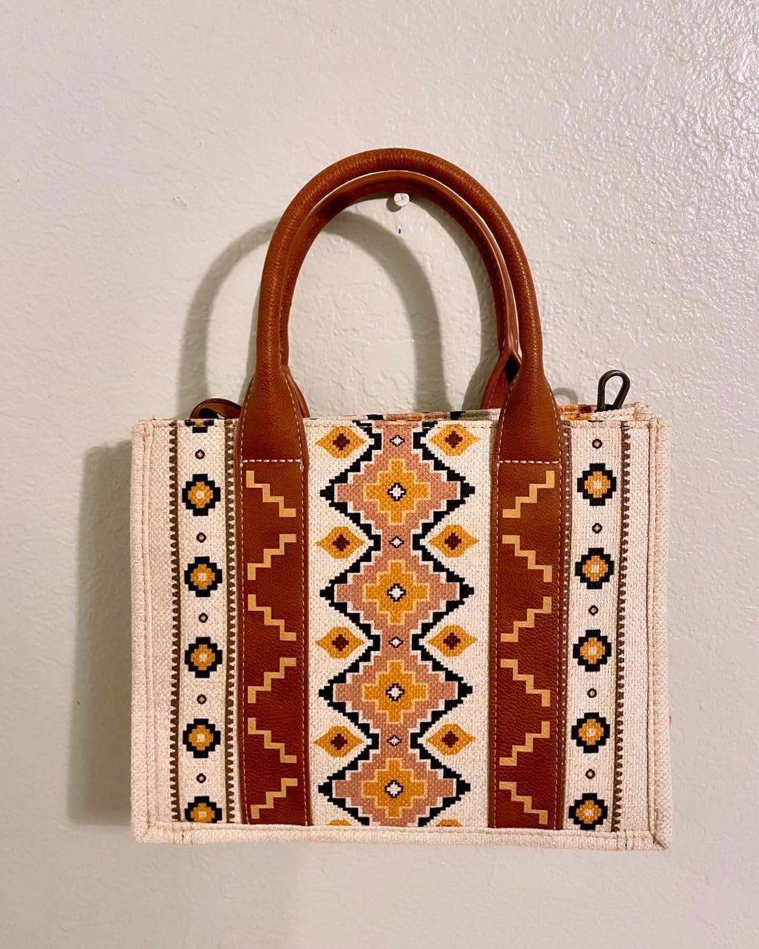 Wrangler Aztec Tote Bag for Women - Boho Shoulder Purse & Western Handbag - Perfect for Travel, Shopping & Everyday Use