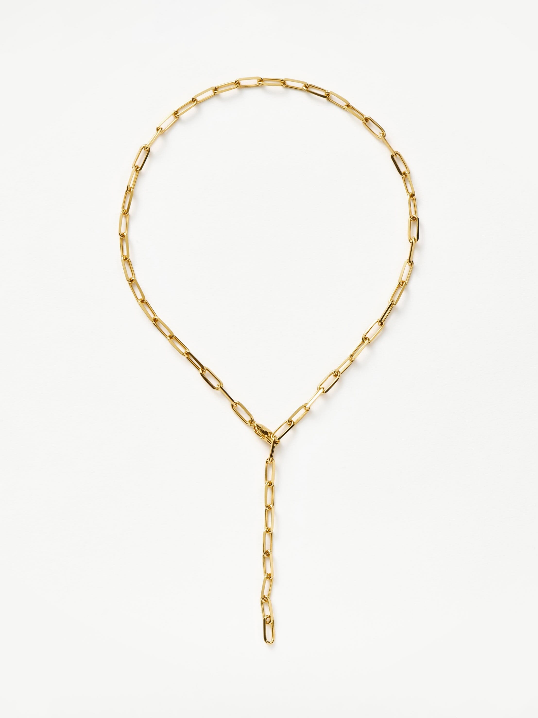 Classic Mini Short Paperclip Chain Necklace - 18k Gold Plated Dainty Layering Necklace for Women | Everyday Jewelry, Gift for Her, Birthday & Anniversary Present