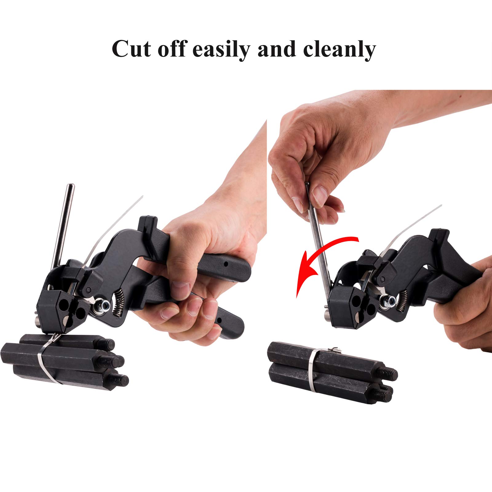 TR TOOLROCK Stainless Steel Cable Tie Gun with 200pcs 11.8