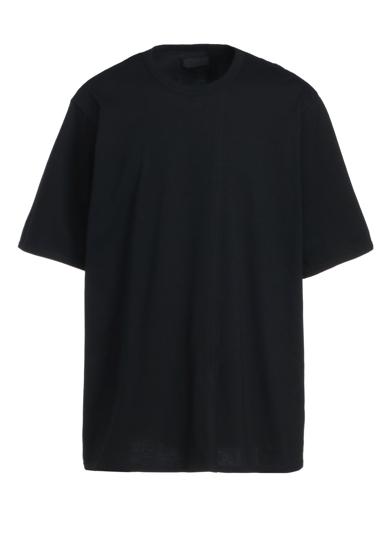 Soft Cotton Jersey Vertically Grafted T-Shirt with Side Slit Hem - Casual Streetwear & Layering Essential for Men & Women