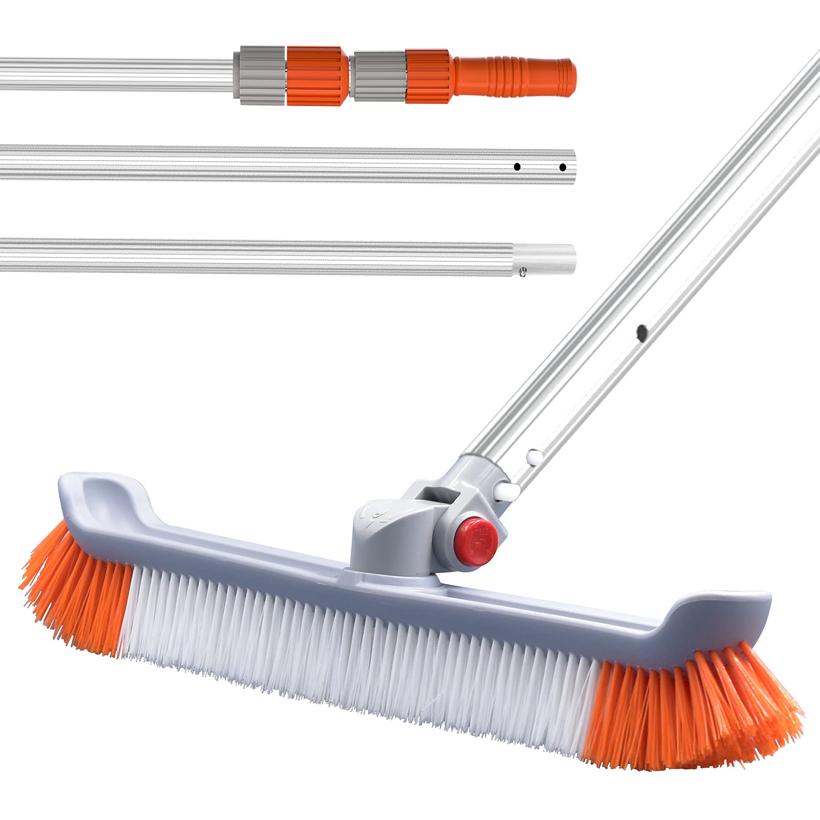 16ft Pool Brush with Aluminum Pole - 19