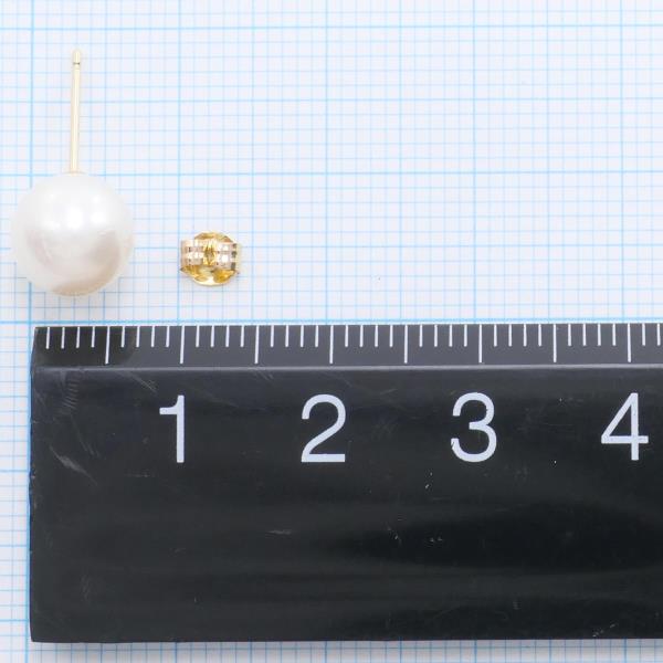 18K Yellow Gold Pearl Earrings for Women - Elegant Stud Earrings with Real Pearls, Perfect for Weddings, Parties & Gifts