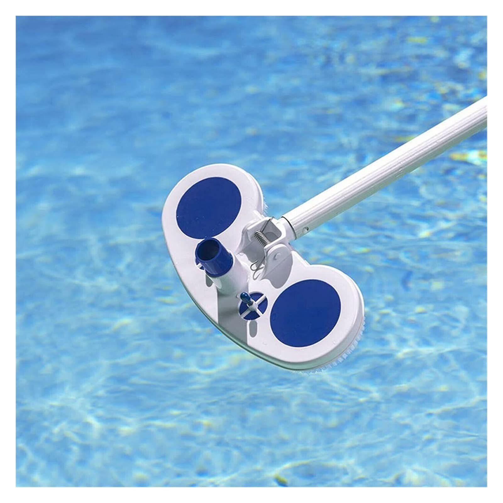 1PCS Heavy-Duty Floor Brush - Swimming Pool & Spa Cleaning Tool with Powerful Suction Vacuum Head - Ideal for Pool Tiles, Concrete Floors & Outdoor Cleaning