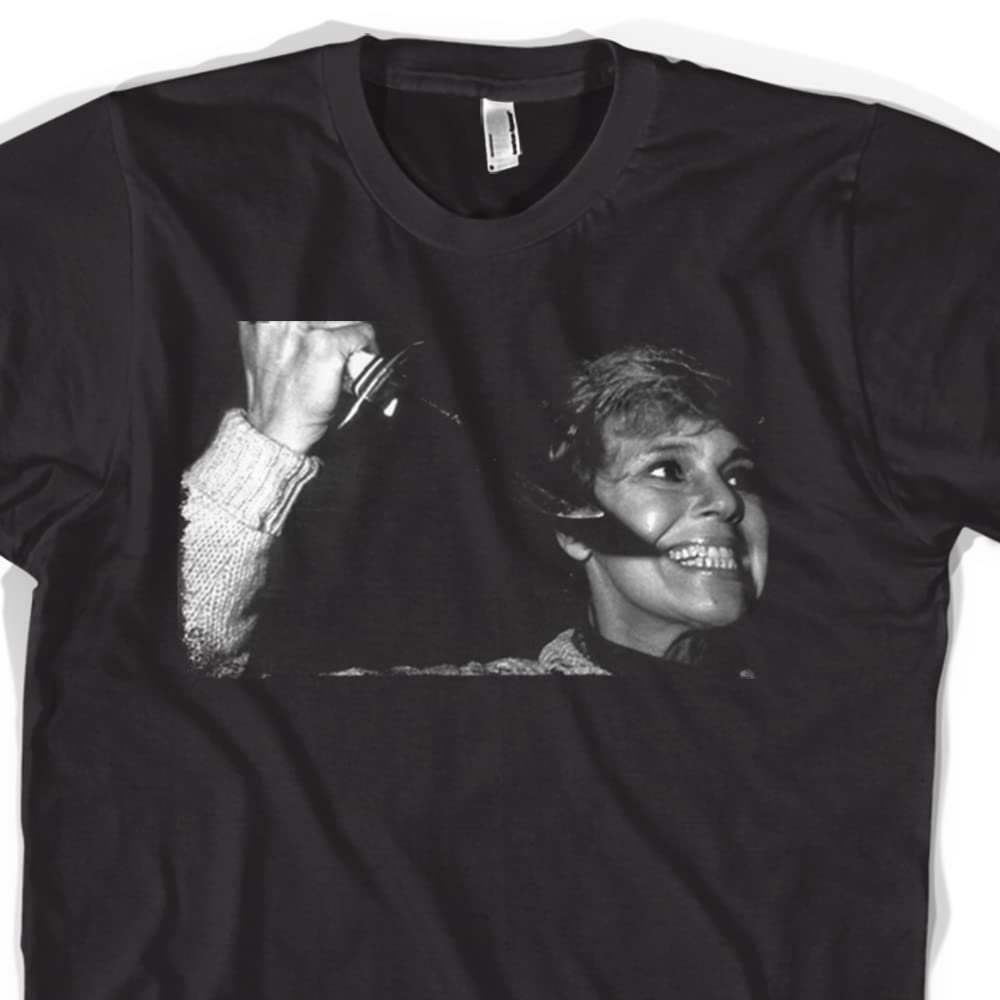 80s Retro Horror Movies T-Shirt - Pamela Voorhees & Jason Voorhees Vintage Sweater - Nostalgic Scary Movie Fan Gift for Halloween, Cosplay & Horror Conventions