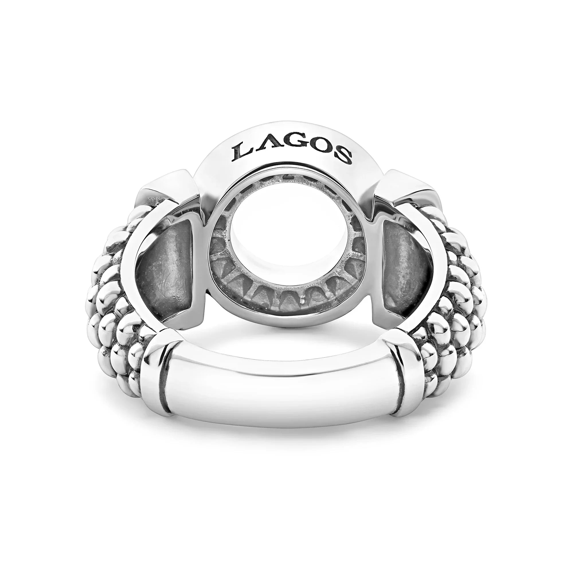 Exquisite Diamond Circle Caviar Ring for Women - 14K White Gold Elegant Stackable Band - Perfect for Anniversary, Engagement & Everyday Luxury Jewelry