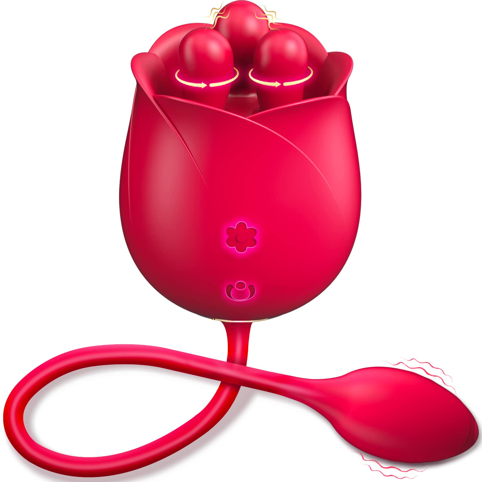 Premium G Spot & Clitoral Vibrator for Women - Dual Stimulation Tongue Licking Vibrating Egg with Nipple Sucker - 2-in-1 Adult Toy for Vaginal & Anal Pleasure - Perfect for Solo Play & Couples Intimacy