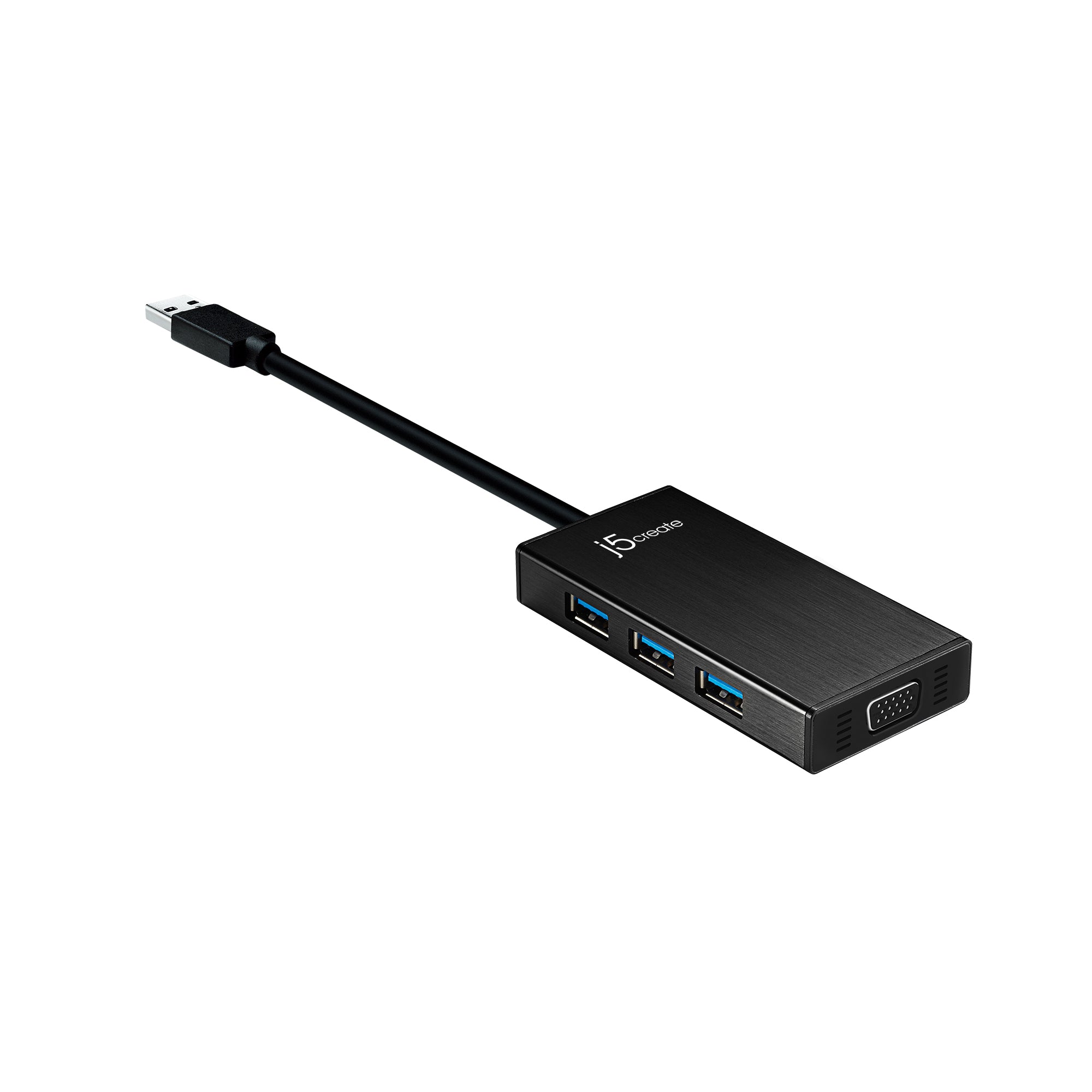 USB 3.0 VGA Adapter with 3-Port USB Hub - Multi-Monitor Setup for Laptop, Desktop & Home Office Workstations