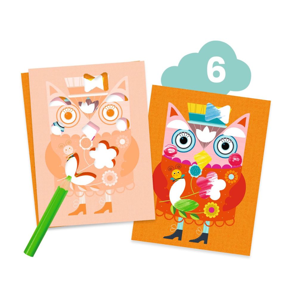 DJECO Multi-Activity Kit - The Cat and His Friends for Toddlers 18 Months+ | Early Learning & Creative Play for Kids
