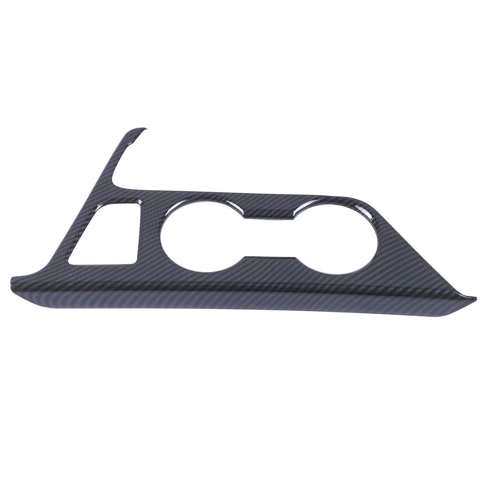 Carbon Fiber Car Cup Holder Panel Cover for Cadillac CT4 2020+ - Inner Front Seat Water Cup Holder Trim, Interior Accessories & Decoration Frame - Perfect for Road Trips & Daily Commutes