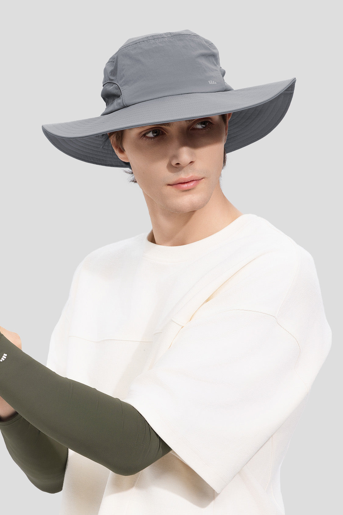 UPF50+ Men's Full Coverage Sun Protection Fishing Hat - Wide Brim Outdoor Hat for Fishing, Hiking & Beach - UV Protective Sun Hat for Men