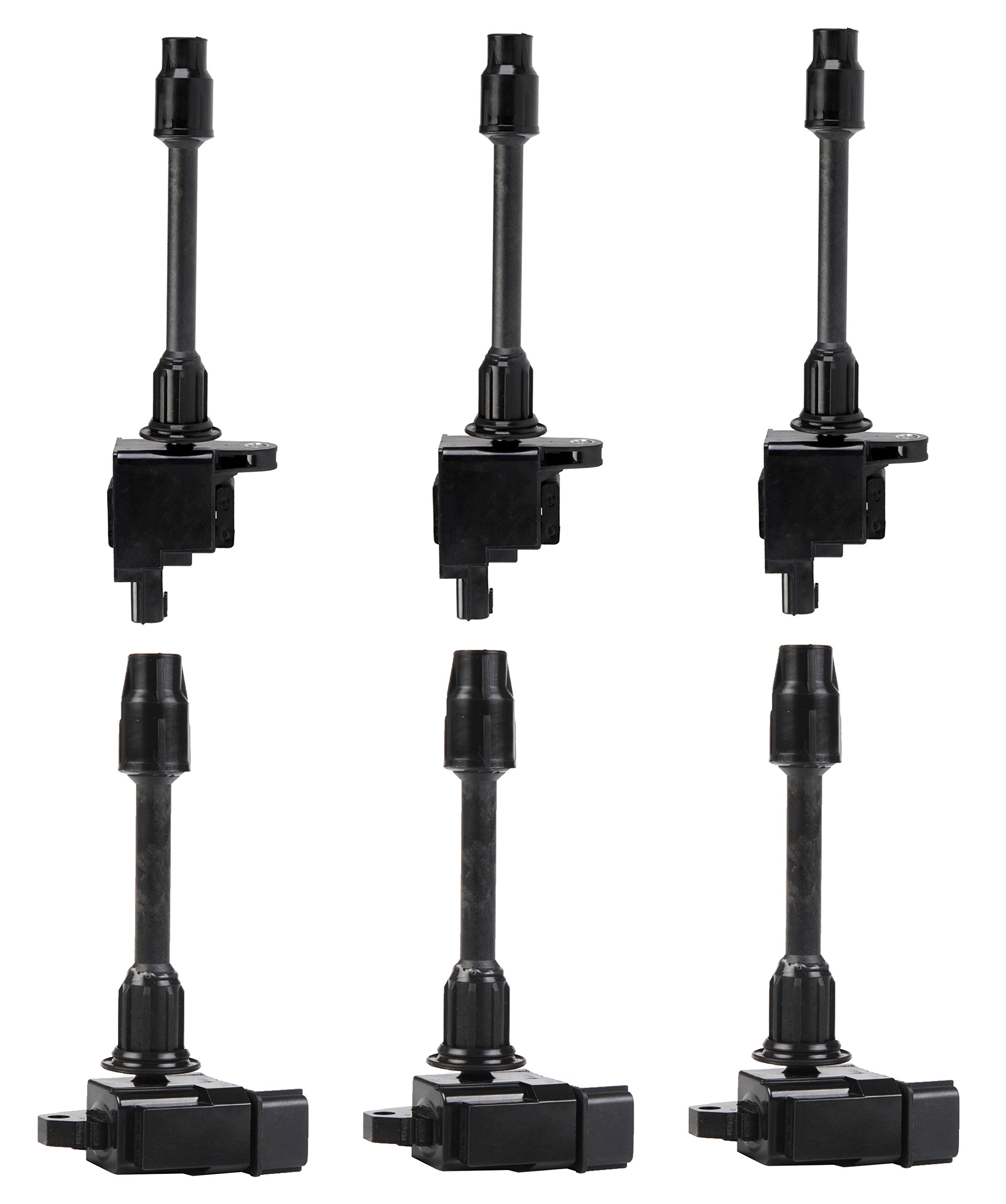 6 Pack Ignition Coil Set Compatible with 2000-2001 Infiniti Nissan Maxima I30 3.0L V6 - Replacement for UF348 UF363 C1266 C1267 - Perfect for Engine Performance & Smooth Driving