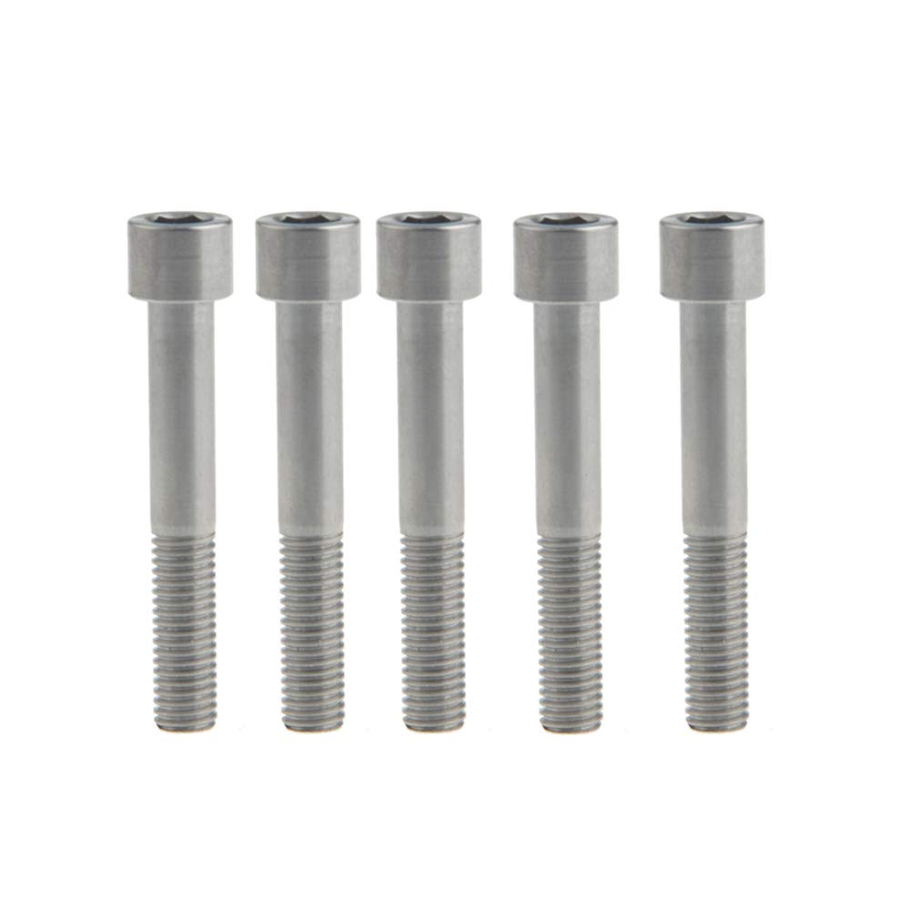 Titanium M7x40 Bolts for Bicycle Seatpost - Pack of 5 - Durable & Lightweight