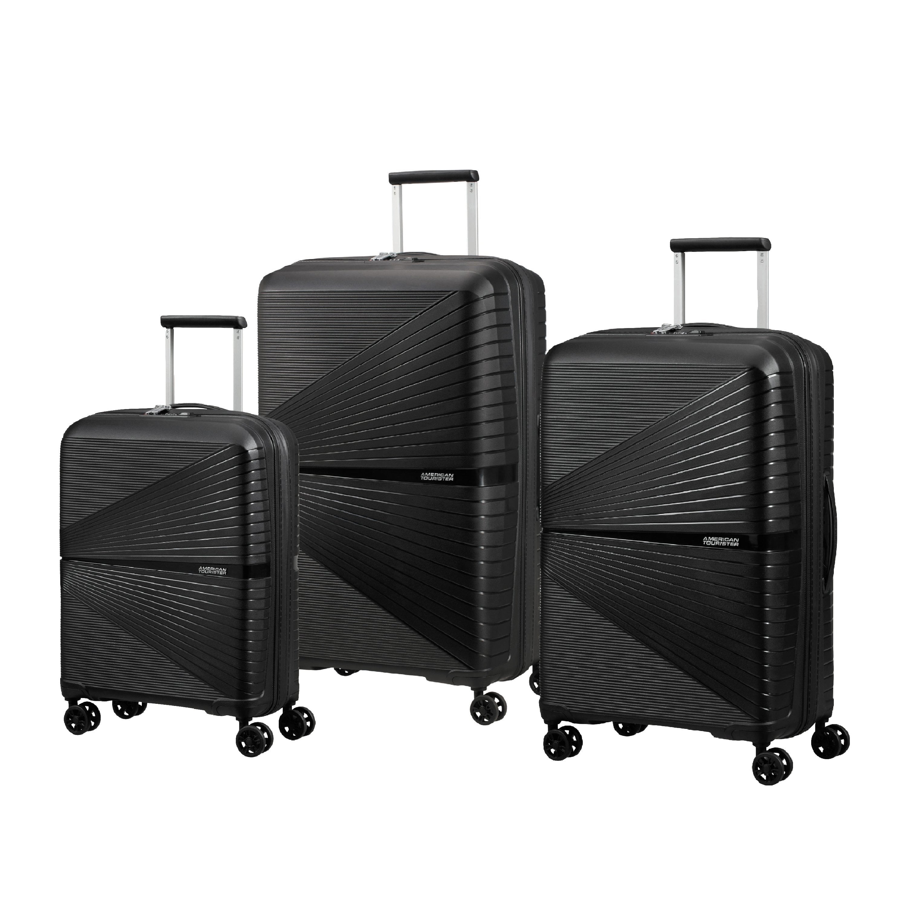 American Tourister Airconic 3-Piece Expandable Spinner Luggage Set with TSA Lock - Lightweight Hardshell Suitcases for Travel, Business Trips & Family Vacations