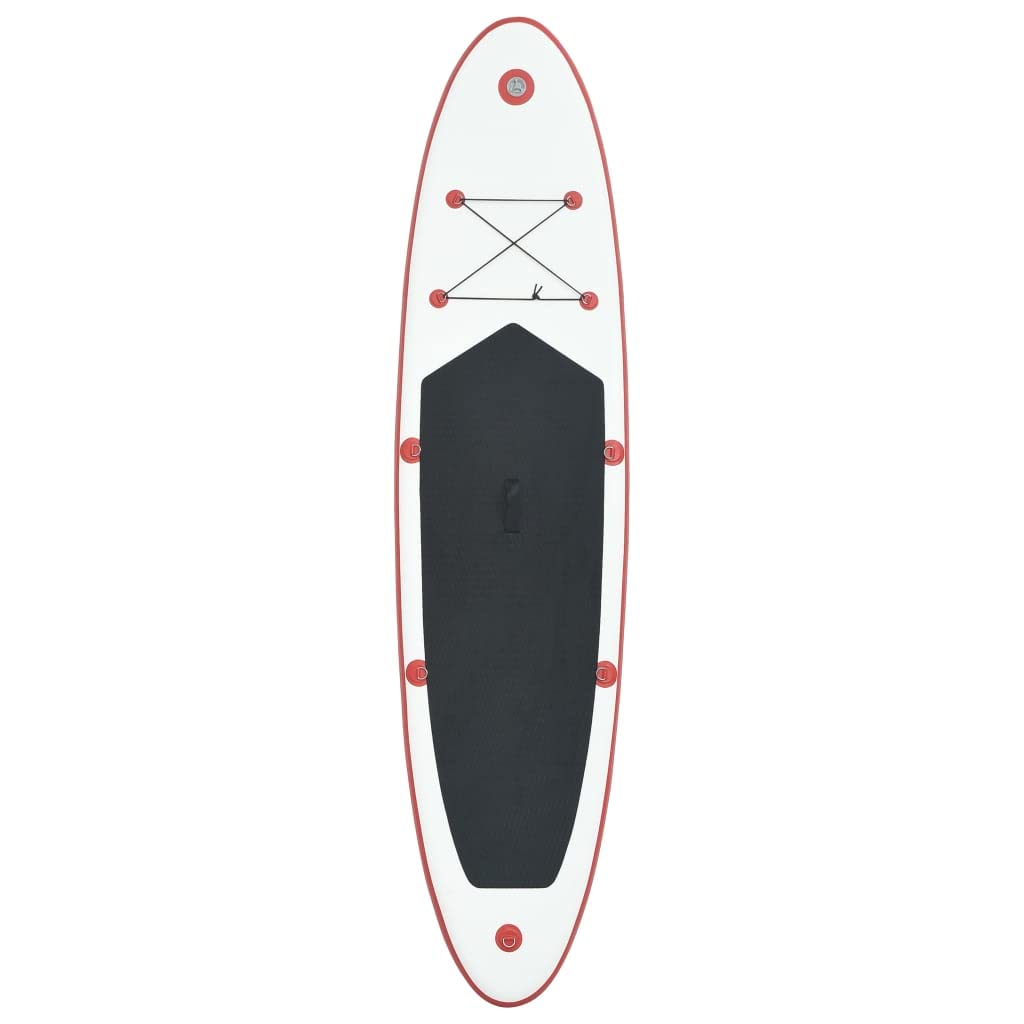 **CHARMMA Inflatable Stand Up Paddle Board Set - 12.8KG Lightweight SUP Surfboard for Adults & Kids - Red & White Design - Perfect for Lakes, Rivers & Ocean Surfing**