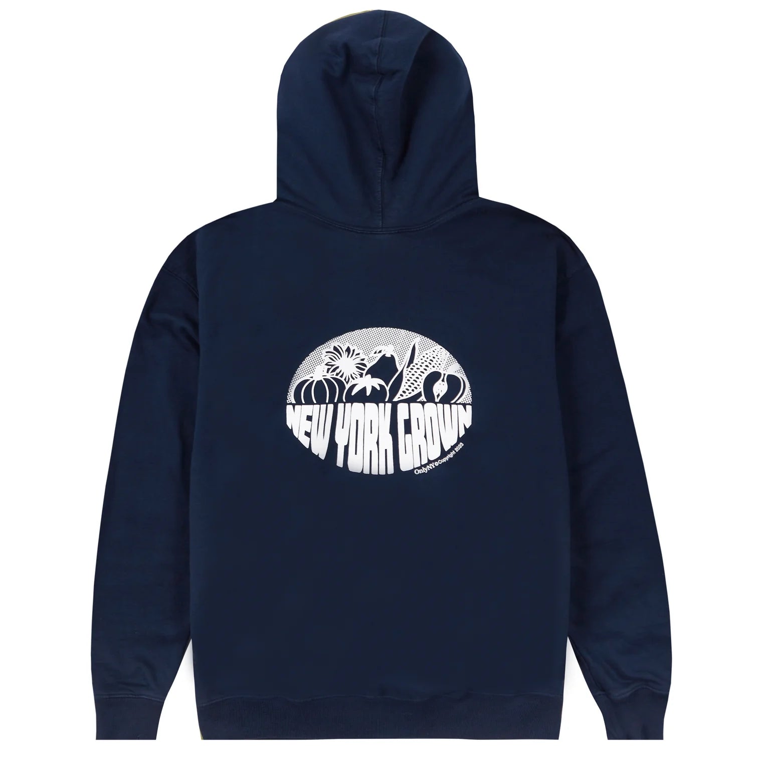 Only NY New York Grown Harvest Zip Hoodie - Navy Blue Unisex Pullover | Streetwear Fashion for Men & Women | Perfect for Urban Outfits & Casual Wear