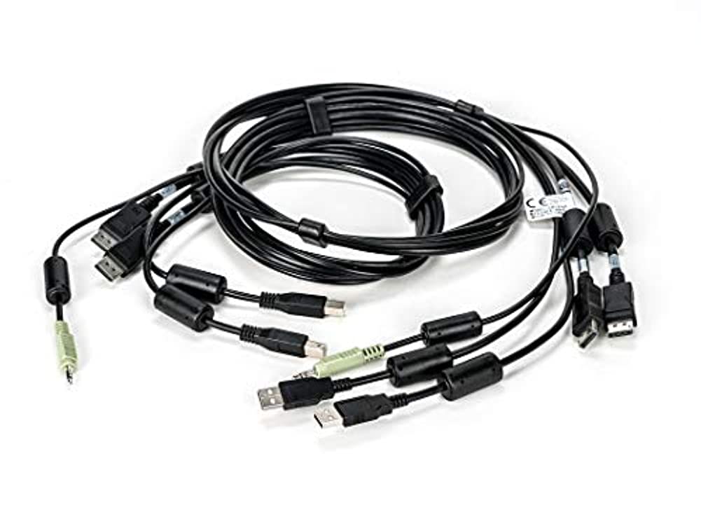 Liebert CBL0108 KVM Cable - 6ft USB to VGA/HDMI/Audio for Server & PC Remote Control - Ideal for Data Centers & IT Management