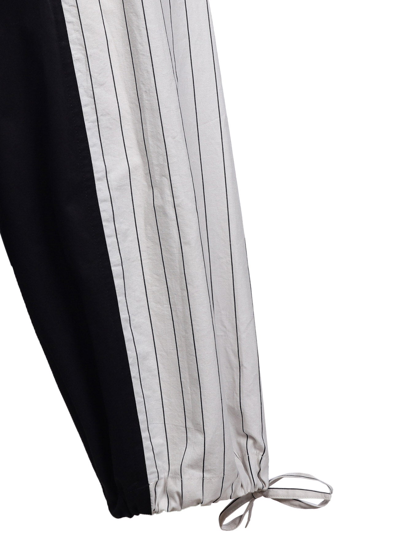 **Cotton Satin Stripe Switching Pants for Women - Comfortable Lounge & Sleep Pants (Medium) - Perfect for Relaxing at Home, Yoga, and Travel**