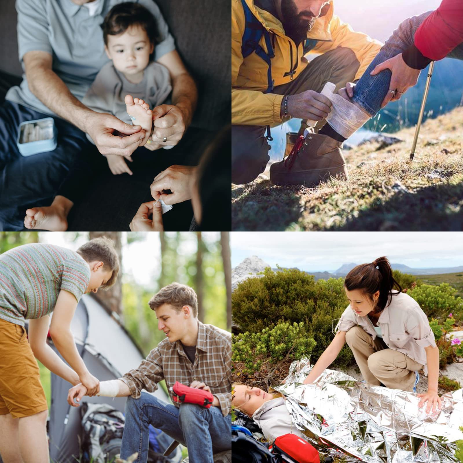 Waterproof First Aid Kit Roll Top - Emergency Medical Supplies for Boating, Camping & Outdoor Adventures | Compact & Durable First Aid Pouch with Waterproof Contents for Marine, Hiking & Travel Safety