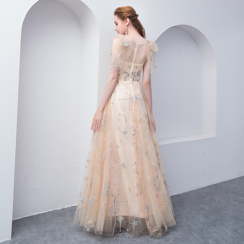 Champ S Line Tulle Prom Dress with Sequins - Elegant Evening Party Gown for Homecoming, Formal Dances & Special Occasions