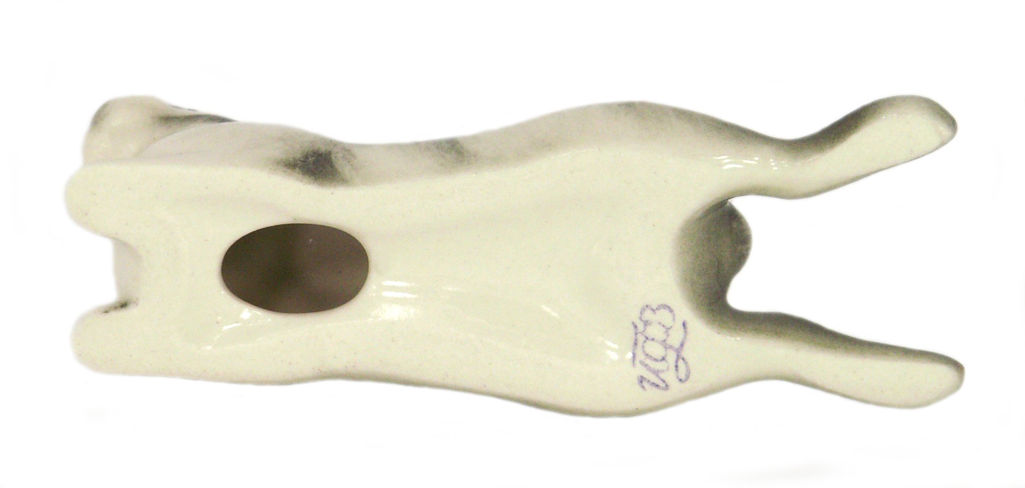 Easter Bunny Rabbit Lazy-Bones Lomonosov Porcelain Collectible Figurine - Handcrafted Easter Decor, Holiday Gift & Home Decoration for Spring Celebrations
