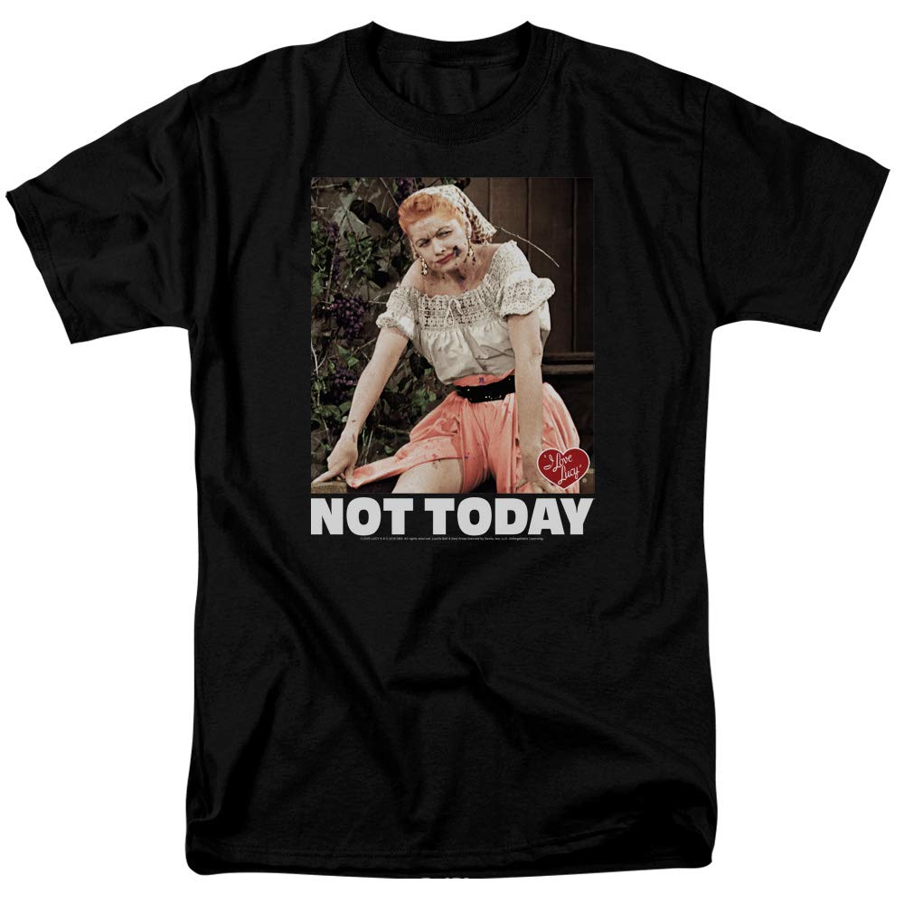 I Love Lucy Not Today Unisex T-Shirt - Funny Vintage TV Show Tee for Men & Women - Casual Wear, Gift Idea for Lucy Fans