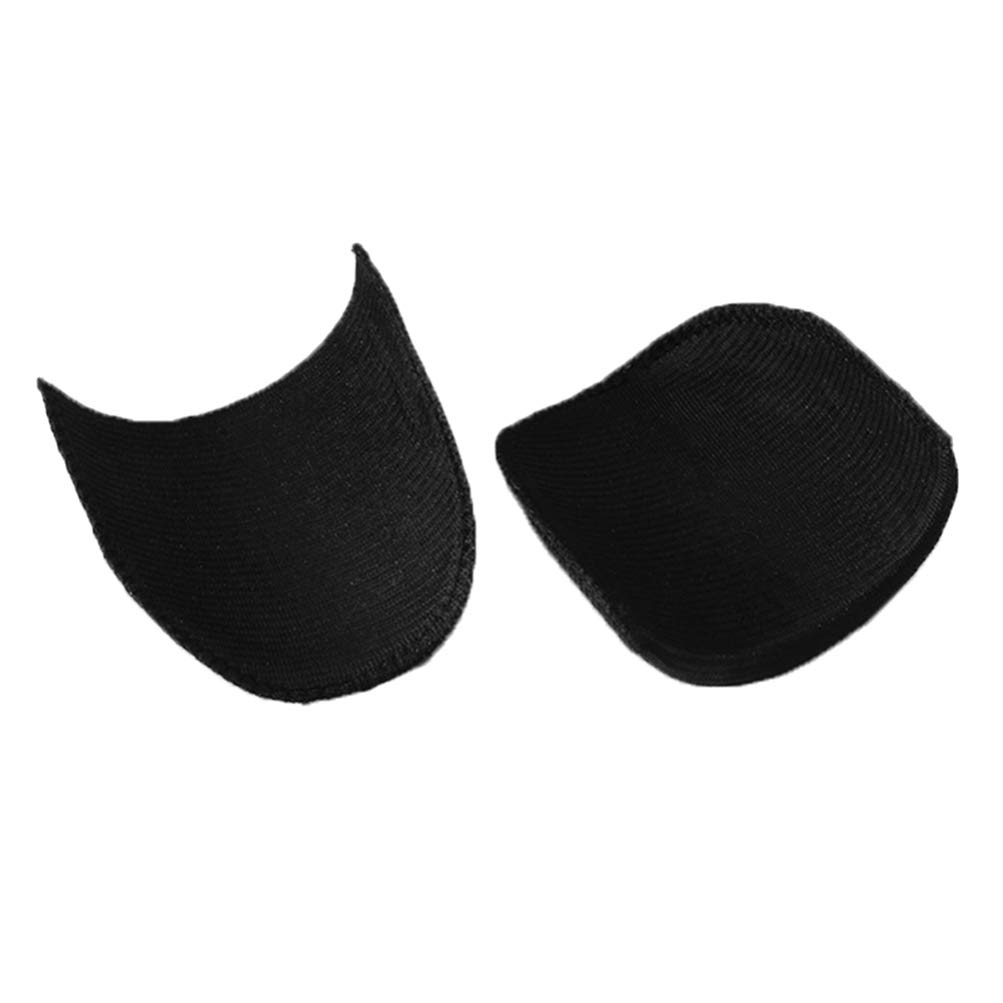Healifty 20 Pairs Sponge Shoulder Pads - 4.0 x 1.5 Inch Sewing Foam Pads for Jackets, T-Shirts, Blazers & Coats (White & Black) | DIY Clothing Repair & Tailoring Accessories for Professional Look