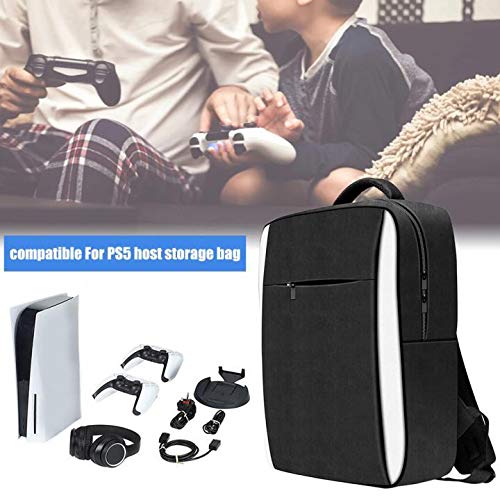 Yooyg PS5 Travel Carrying Case - Portable Backpack for PS5 Console & Controller Accessories - Black - Perfect for Gaming on the Go, Travel, and Storage