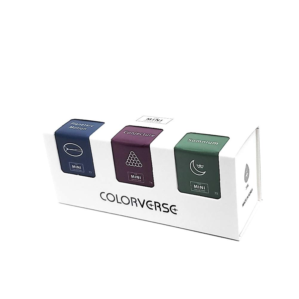 Colorverse Mini Fountain Pen Ink Set - 3 Pack (5ml Each) - Johannes Kepler Collection - Premium Ink for Calligraphy, Journaling & Artistic Writing
