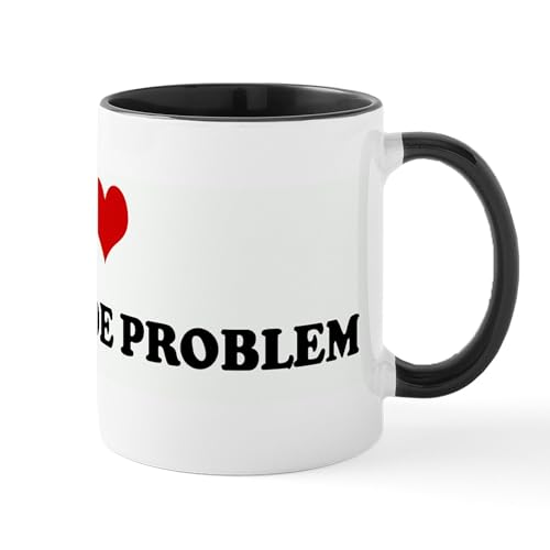 White/Black Inside - I Love MY ATTITUDE PROBLEM Mug