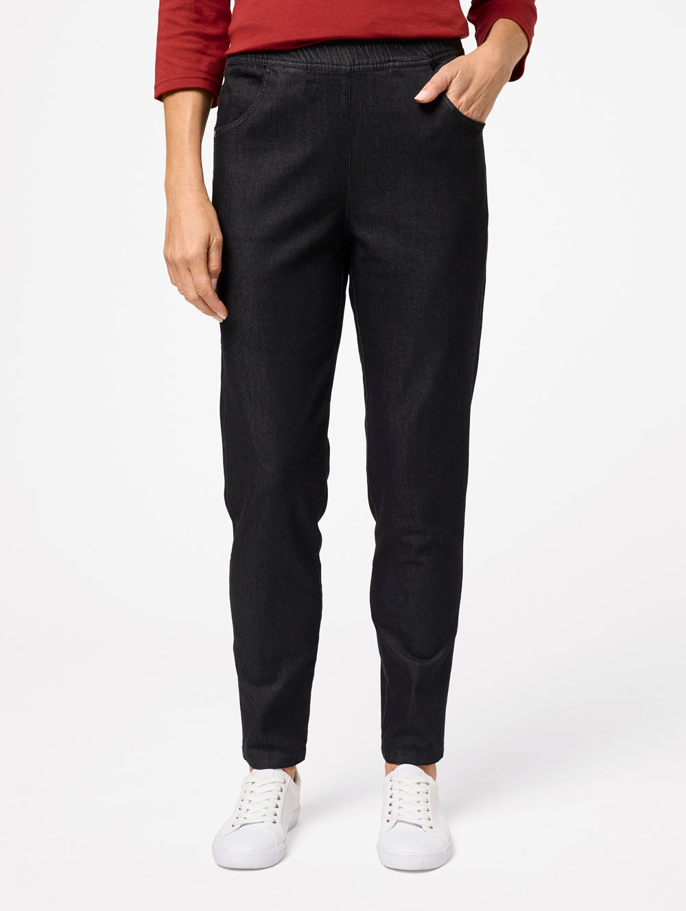 Premium High-Waisted Intense Denim Jeans for Women - Stretch Comfort Fit Skinny Jeans - Perfect for Casual Wear, Office & Night Out