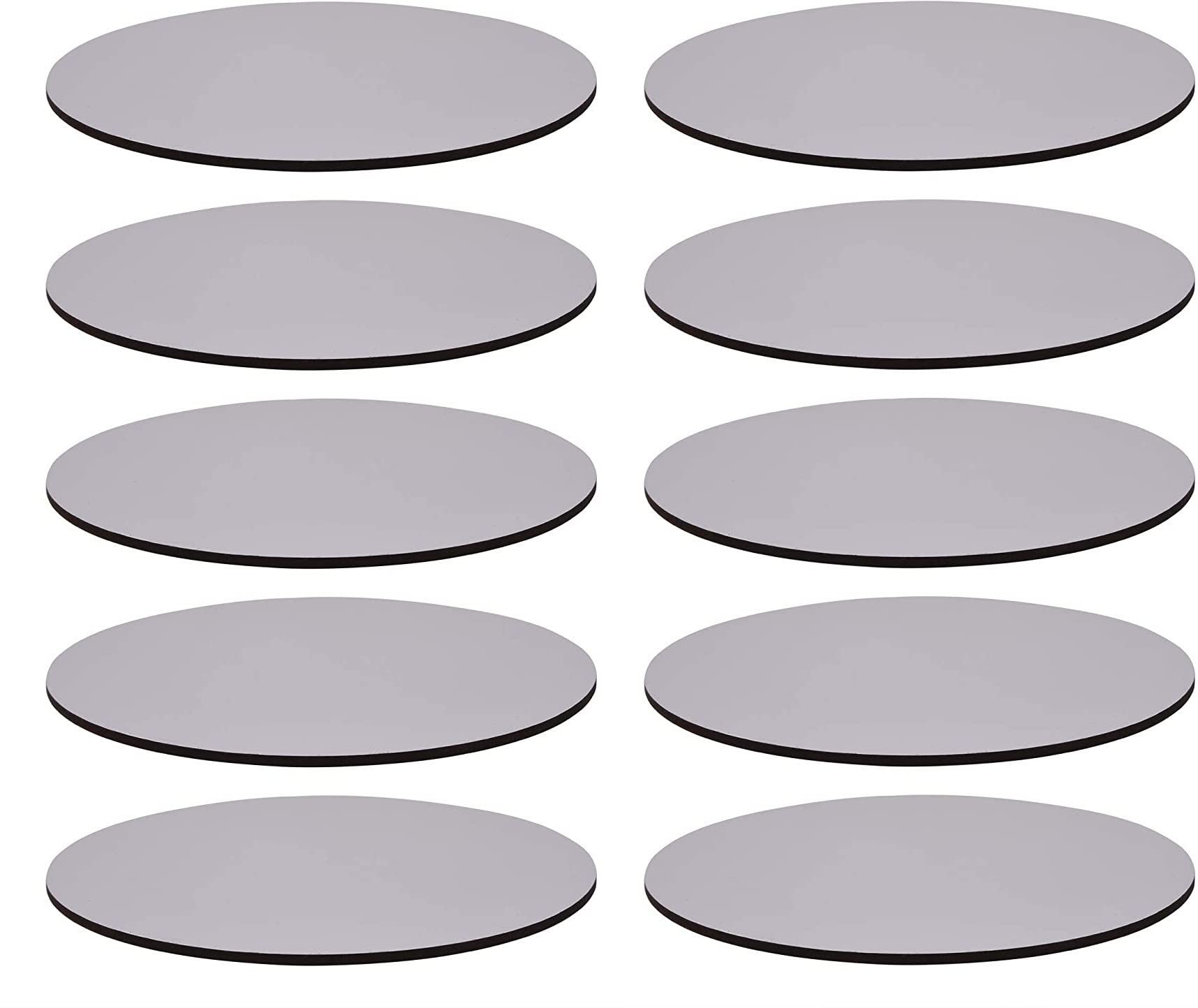 Noble Foods 10 Inch Round White MDF Cake Boards - Pack of 10 | Sturdy Cake Base for Birthday, Wedding & Dessert Displays | Perfect for Bakeries, Catering & Home Baking