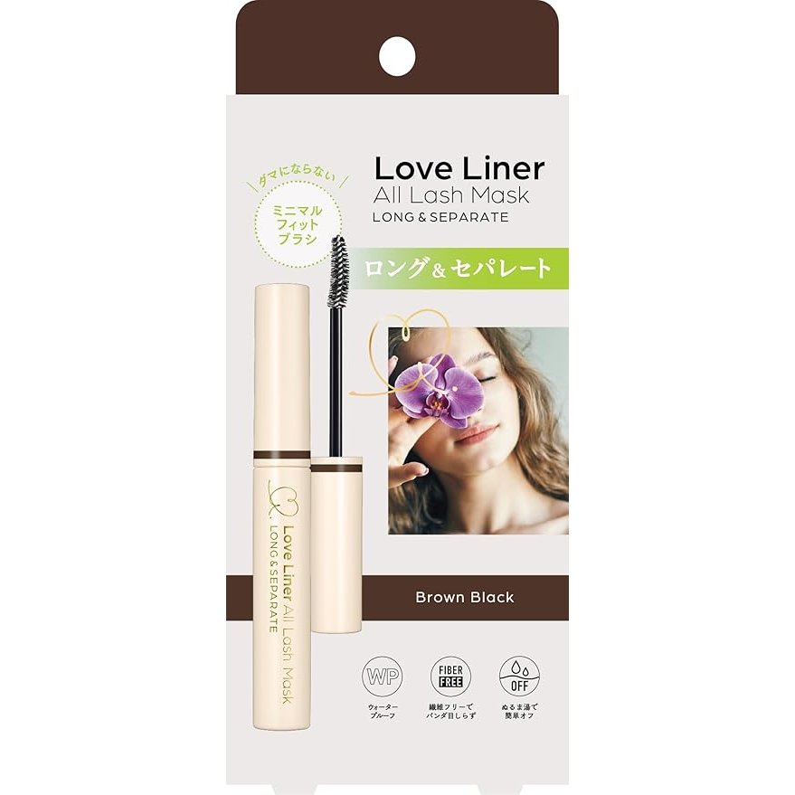 Love Liner All Lash Mask - Long & Separating Mascara in Brown Black | Waterproof Smudge-Proof for Daily Wear & Special Occasions