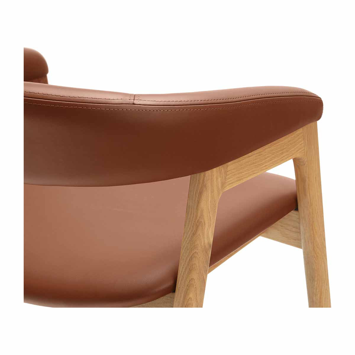 Concorde Leather Dining Arm Chair - Premium Genuine Leather Upholstered Dining Room Chair for Kitchen, Dining Table, and Home Decor - Comfortable & Stylish Seating for Family Meals and Entertaining Guests