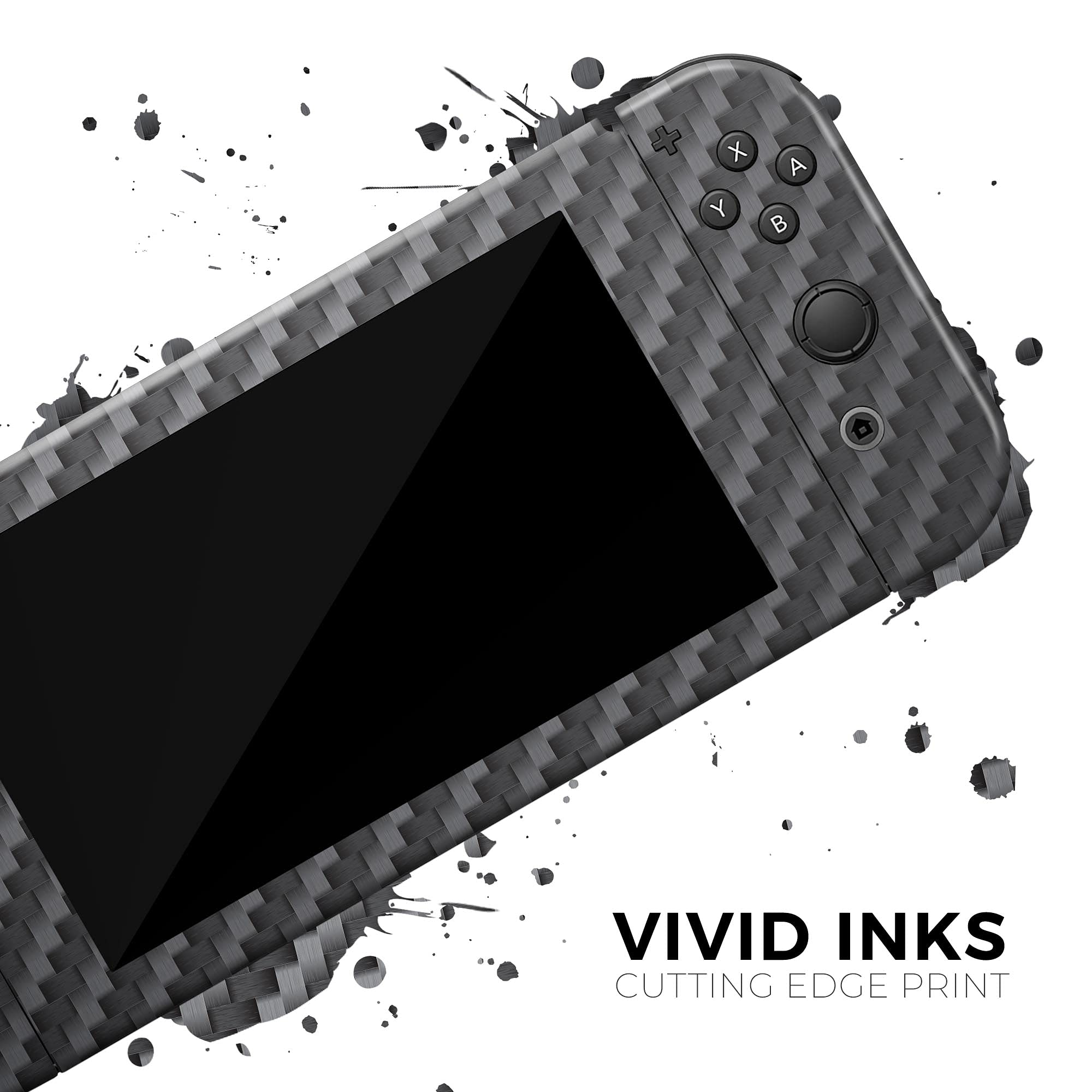 Nintendo Switch & Joy-Con Protective Vinyl Skin Cover - Scratch-Resistant, Removable Carbon Fiber Decal - Perfect for Gaming Protection & Customization - Ideal for Travel, Home Use & Gift Giving