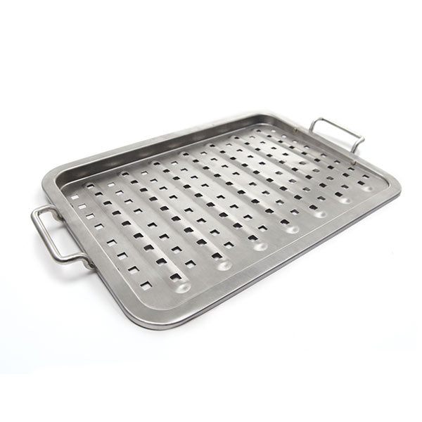 Broil King 16 x 11 Perforated Flat Topper Grill Accessory - Perfect for Burgers, Steaks & Pancakes on Gas Grills & Outdoor Cooking